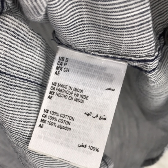 INC Men's Long-Sleeve 2-Pocket Topstitch Button-Down Shirt, Navy Blue, Small S - Picture 9 of 13